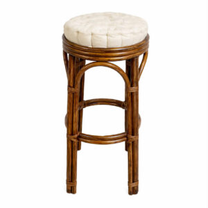 Tabouret haut en osier