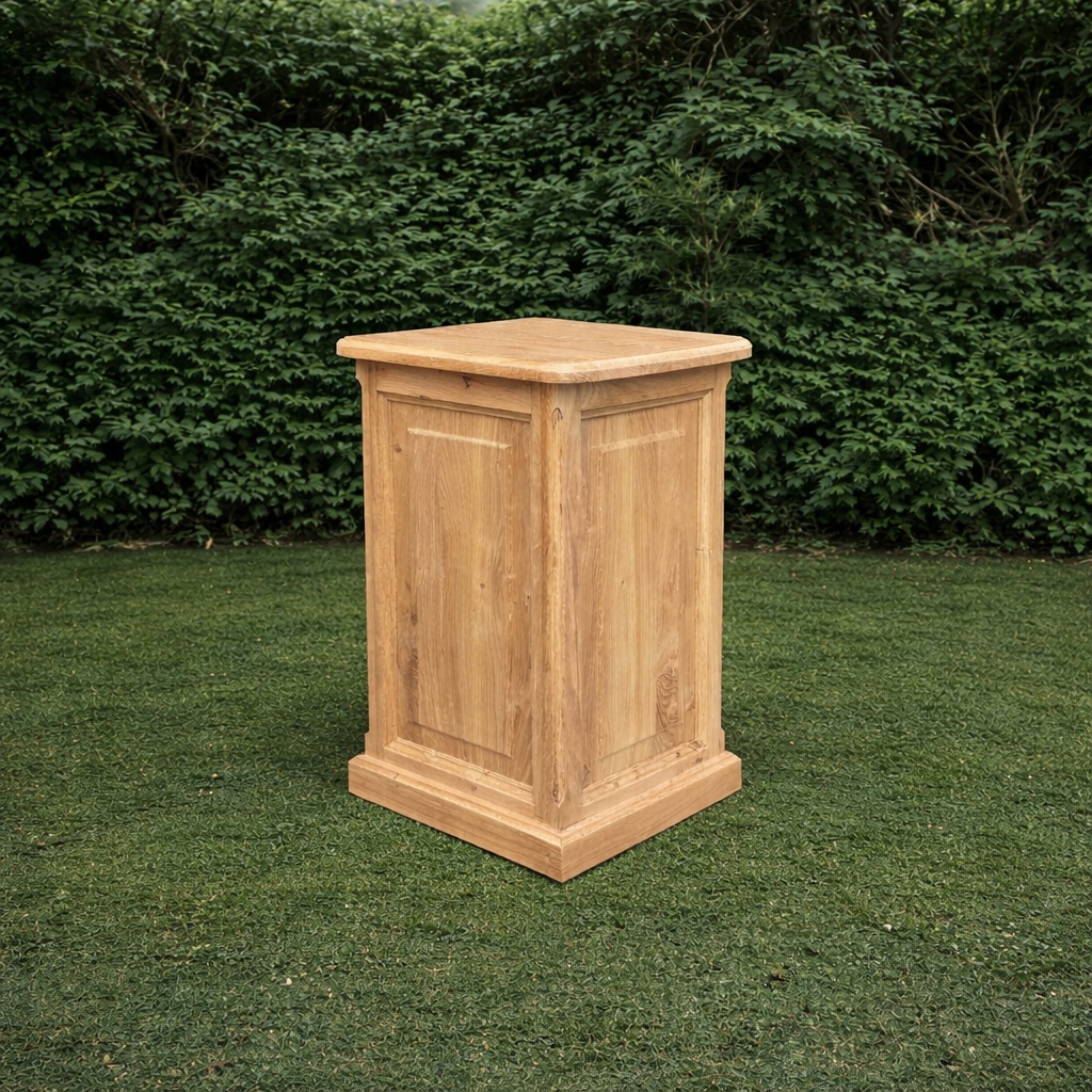 Stèle d'exposition en chêne – Image 4