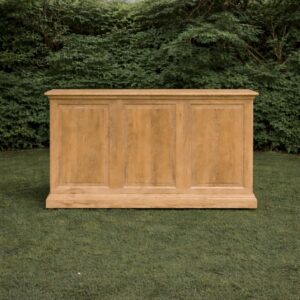 Bar rectangulaire à moulure en chêne