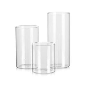Vase à bougie cylindrique en verre