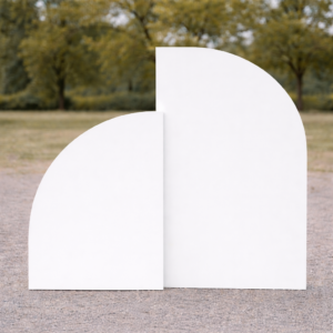 Demi backdrop blancs